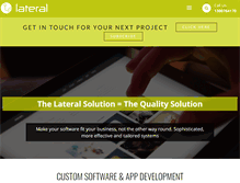 Tablet Screenshot of lateral.com.au